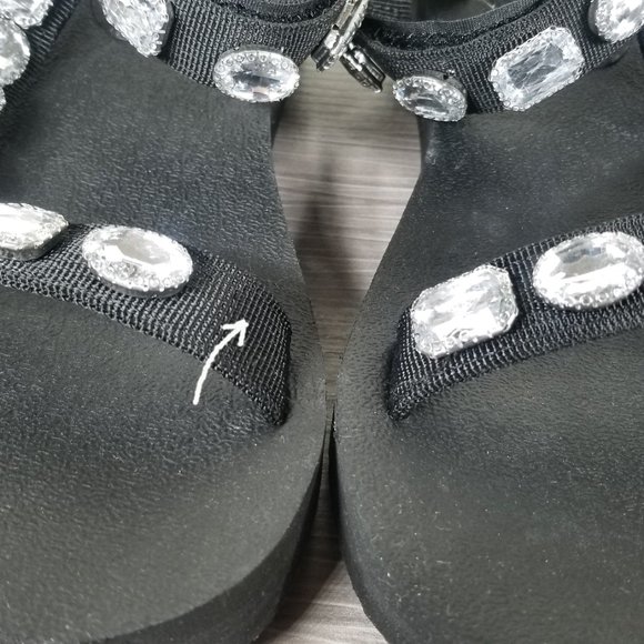 Steve Madden Raven Sandal, Black, Womens Size 7 M - Picture 12 of 12